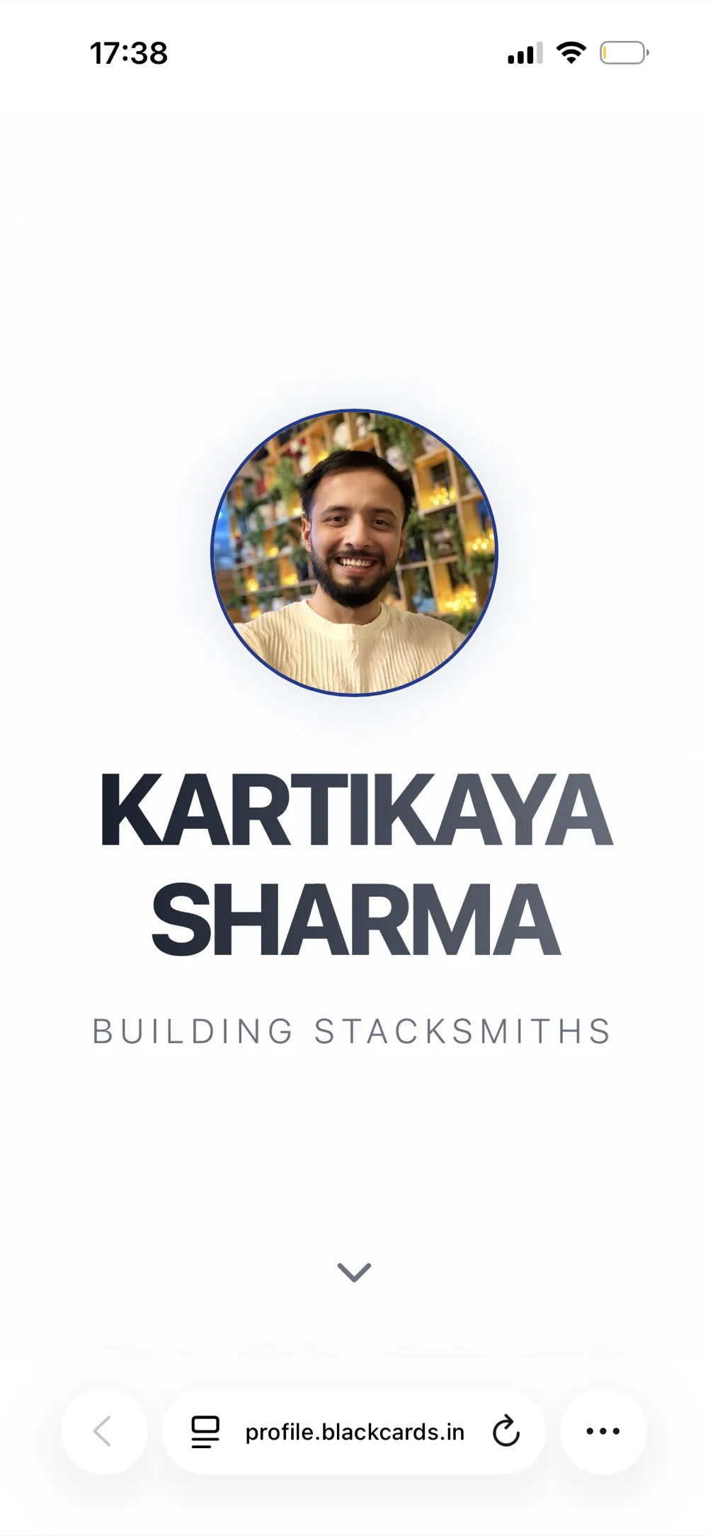 BLACKCARD profile of Kartikaya Sharma